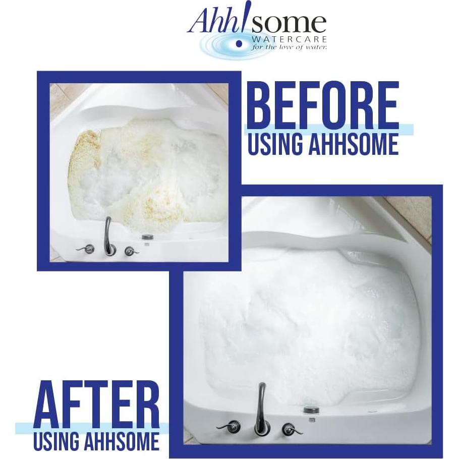 Limpiador de Baños Hidromasaje AhhSome 1 Galón 64 Limpiezas