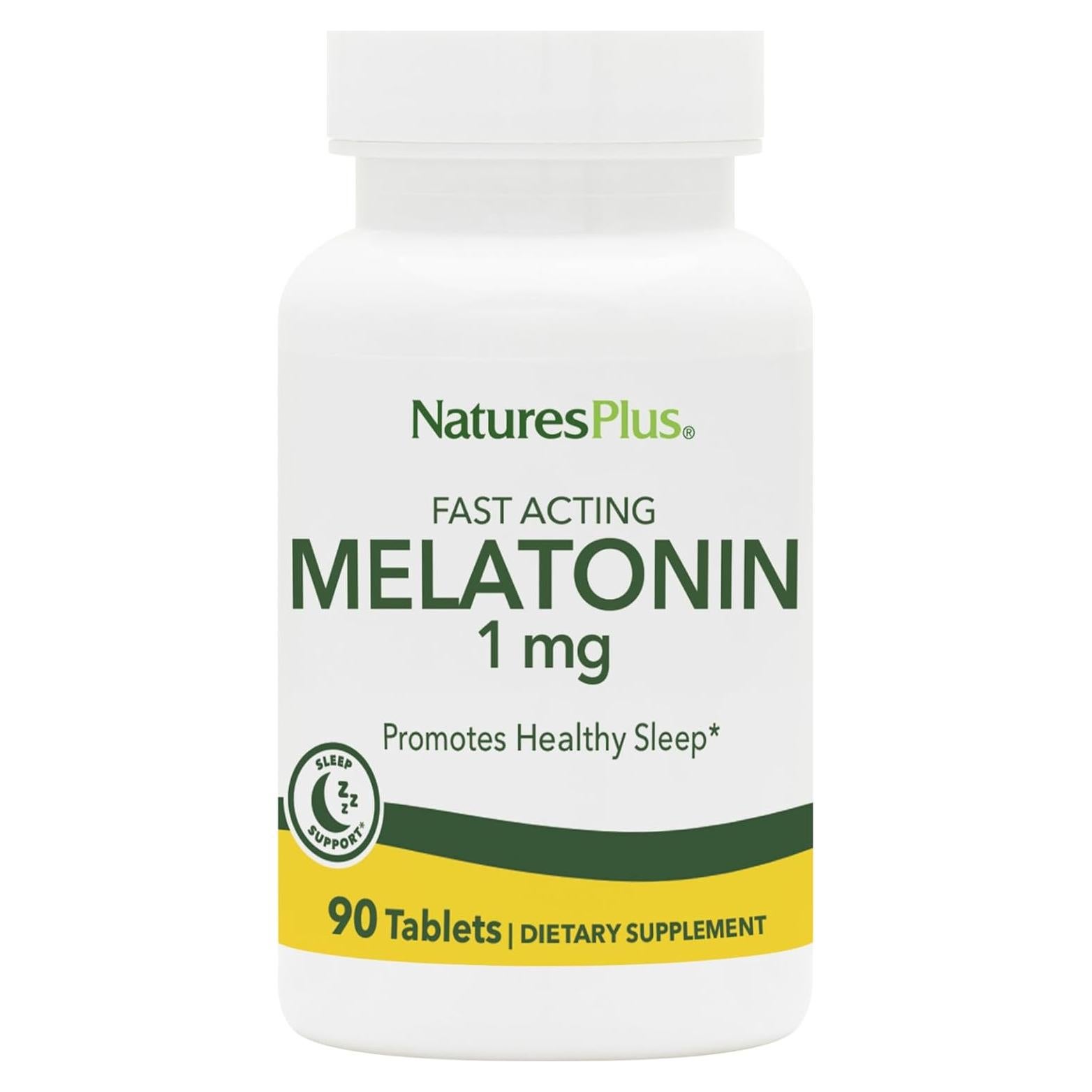 Melatonina 1 mg NaturesPlus - 90 Tabletas Veganas Sin Gluten