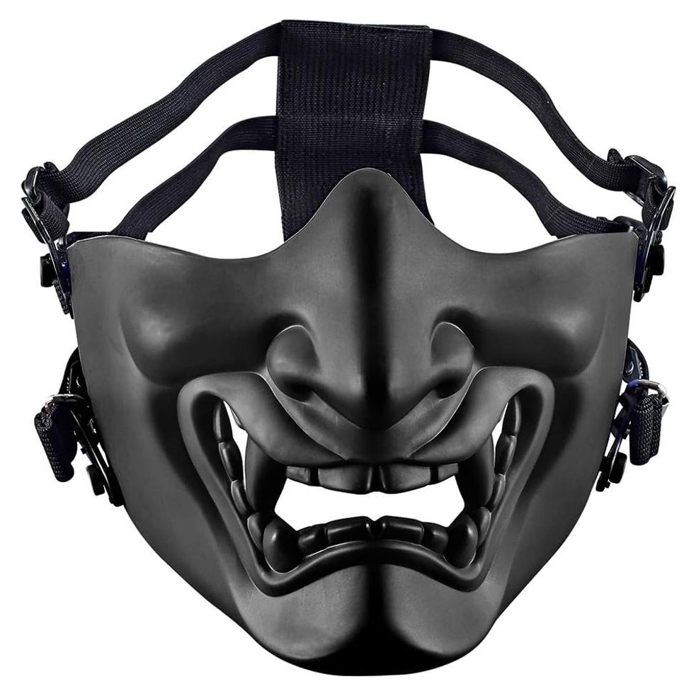 Máscara de Media Cara AOUTACC Táctica para Halloween y Airsoft