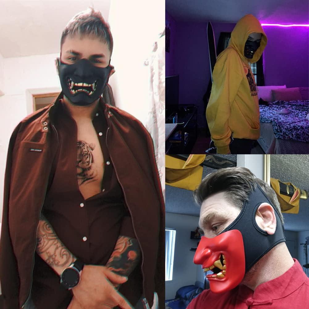 Máscara de Media Cara AOUTACC Táctica para Halloween y Airsoft