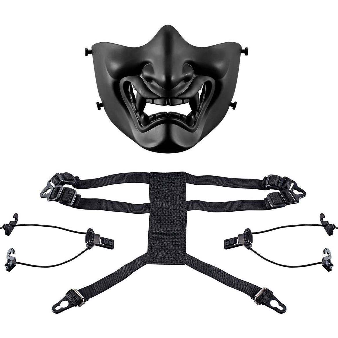 Máscara de Media Cara AOUTACC Táctica para Halloween y Airsoft