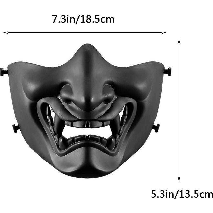 Máscara de Media Cara AOUTACC Táctica para Halloween y Airsoft