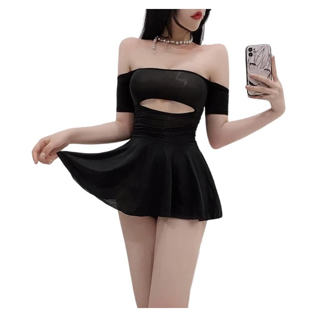 Vestido de Noche Sexy SINROYEE de Seda para Mujeres - Talla Única