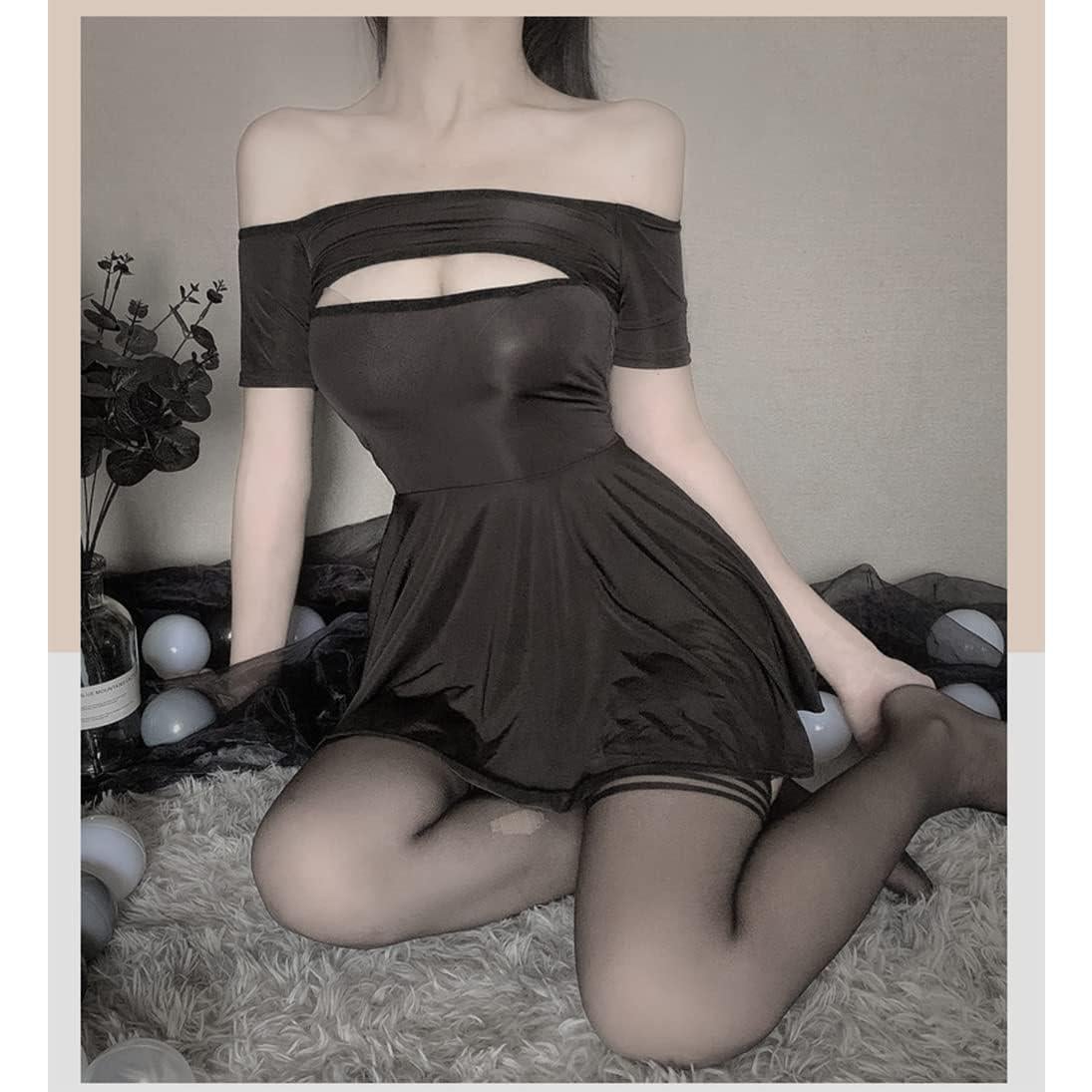 Vestido de Noche Sexy SINROYEE de Seda para Mujeres - Talla Única