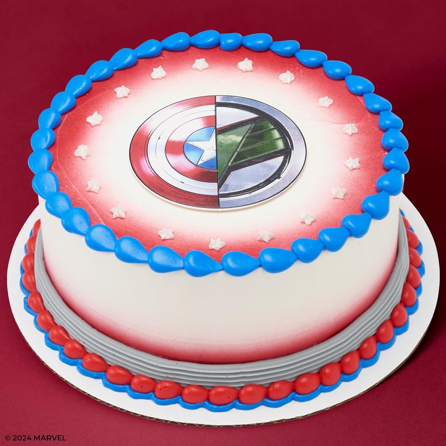 Topper de pastel Marvel Capitán América y Falcon DecoPac