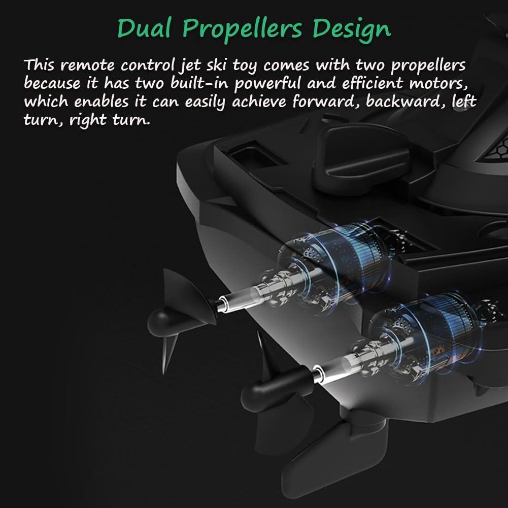 Moto de Agua RC Miracland Azul - Doble Hélice 10 km/h