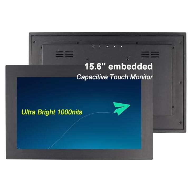 Monitor Táctil Industrial 15.6" Shsuert 1000 Nits HDMI VGA