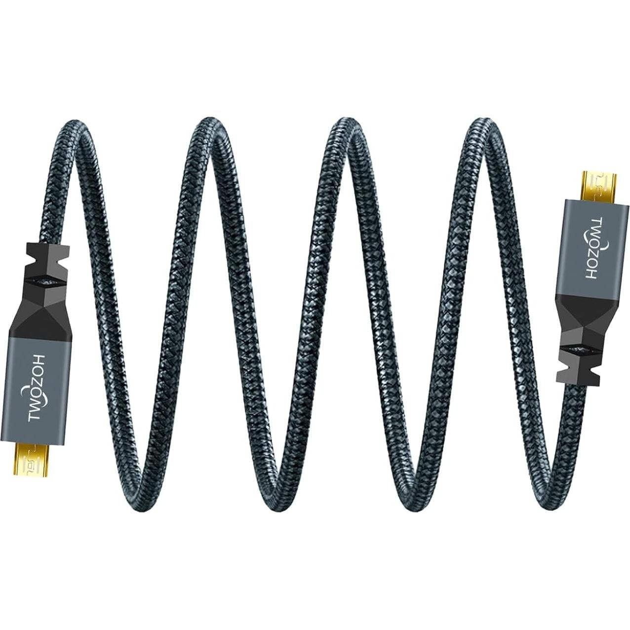 Cable Micro HDMI a Micro HDMI Twozoh 0.3M 4K 1080p Tipo D