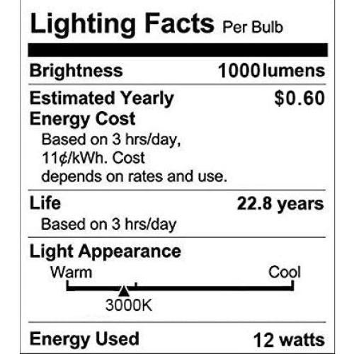 Bombilla LED Aukora 12W E26 con Sensor de Movimiento Blanco Cálido