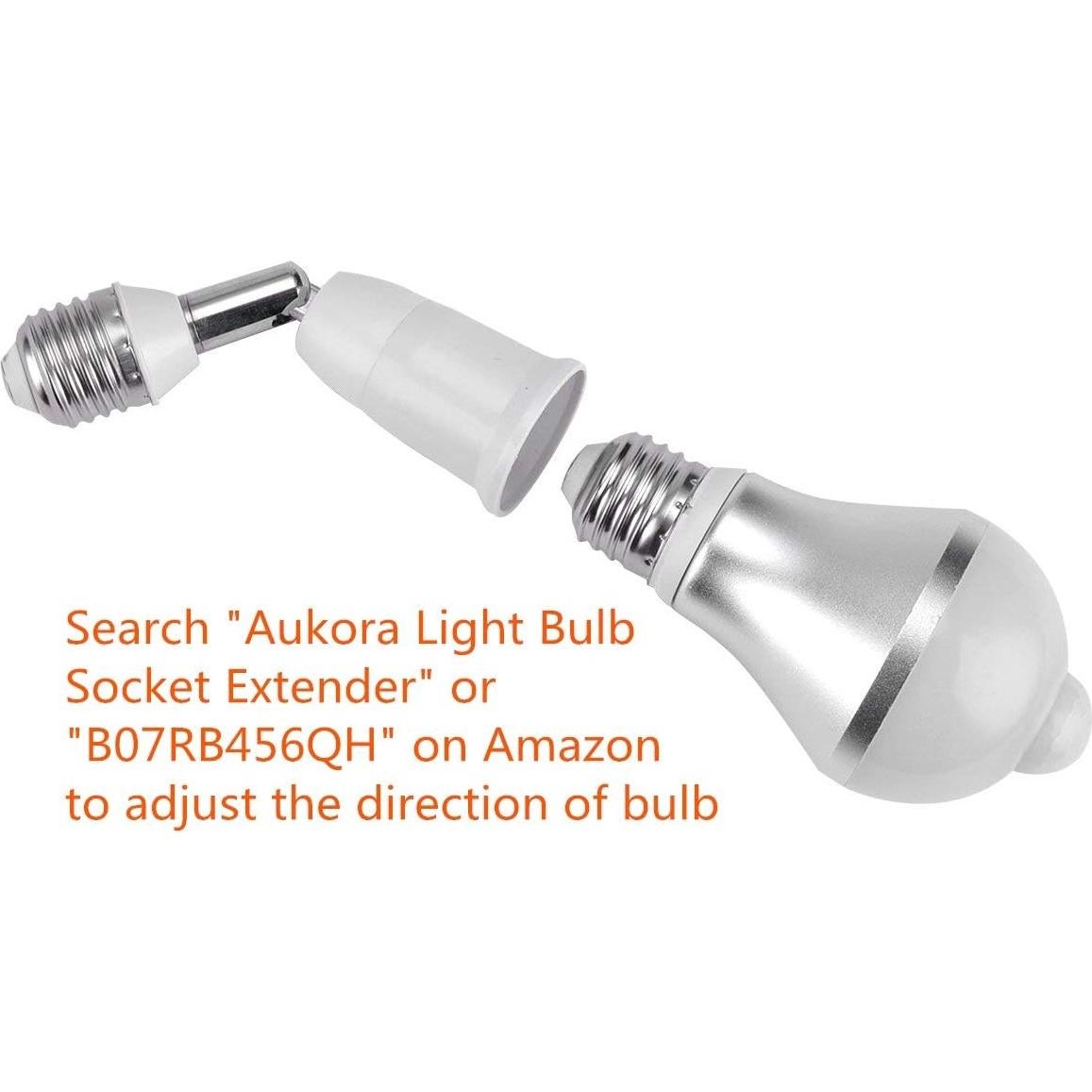 Bombilla LED Aukora 12W E26 con Sensor de Movimiento Blanco Cálido