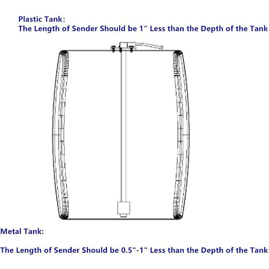 Unidad de Envió de Combustible AODITECK 100mm 240-33 Ohmios