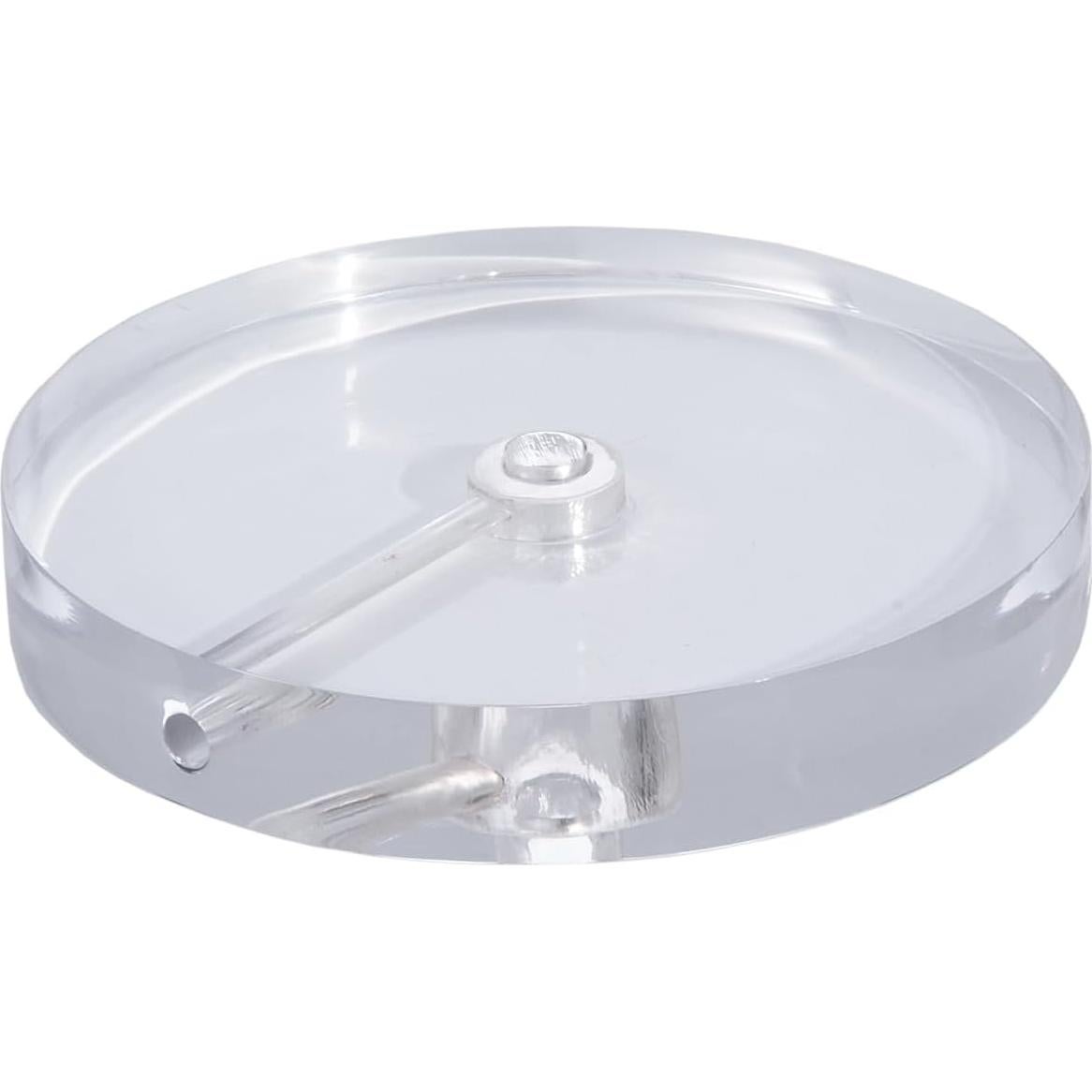 Base de lámpara B&P® 10 cm acrílico transparente con canal