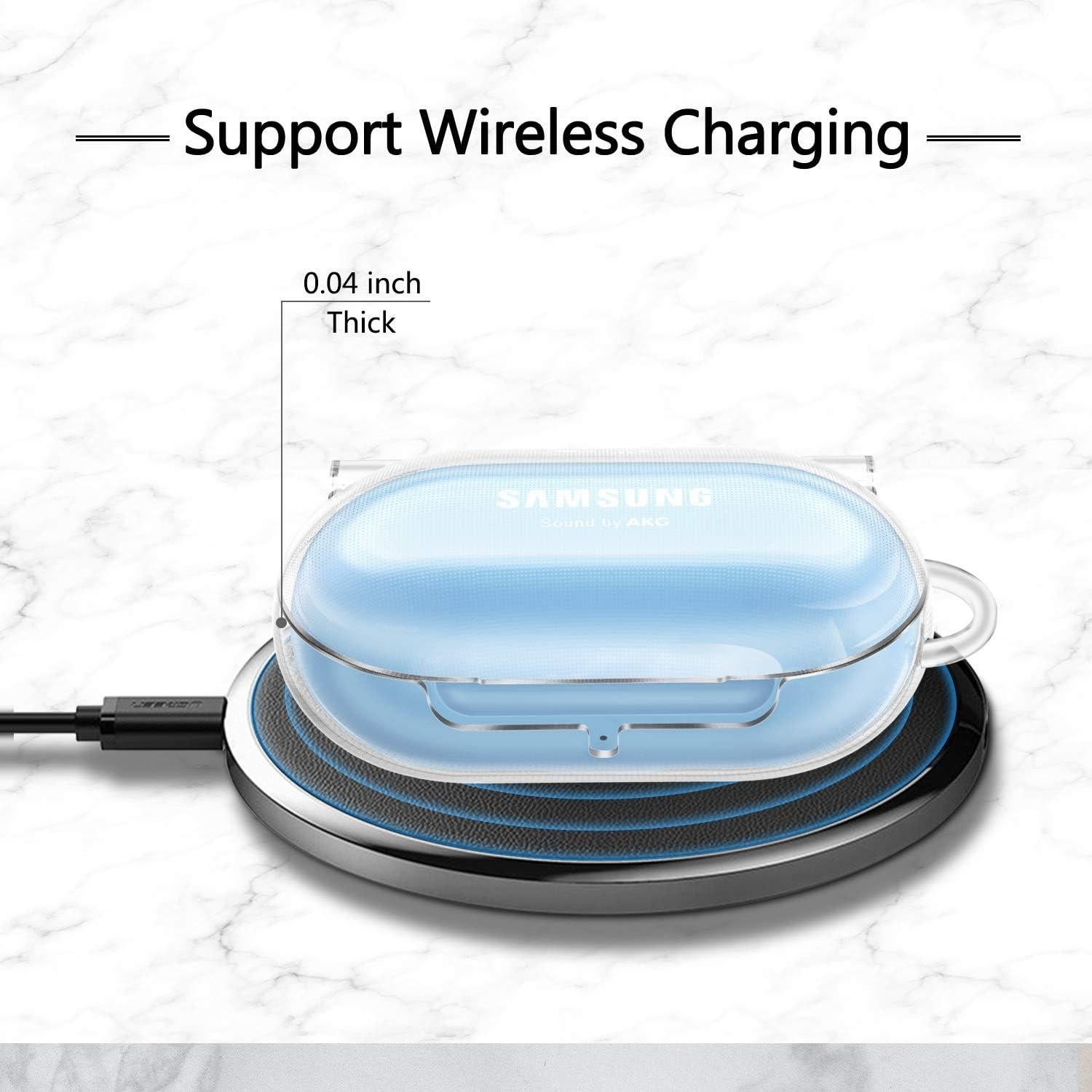 Funda Dura Fintie para Galaxy Buds Plus/2019 - Transparente