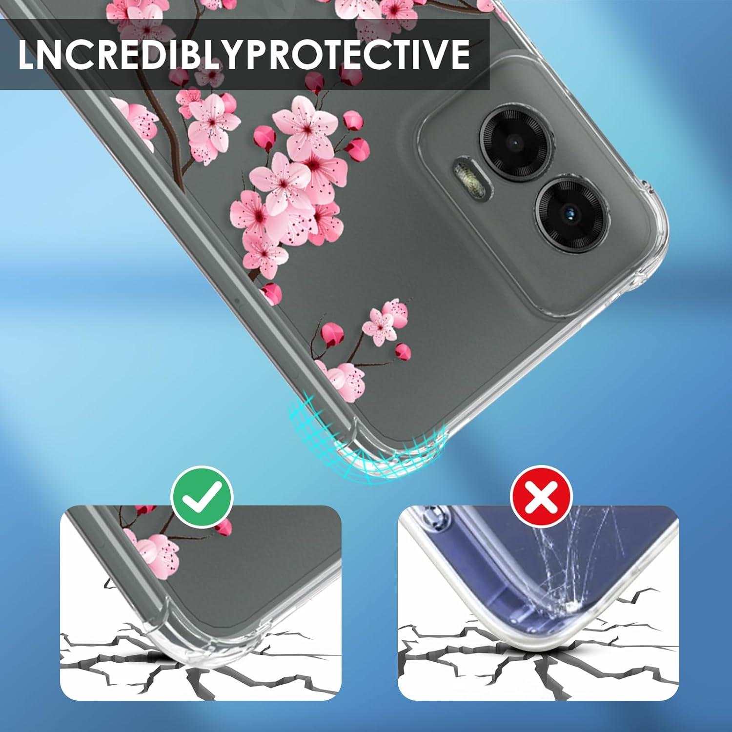 Funda TPU Flexible Buleens para Moto G 5G 2024 - Floral