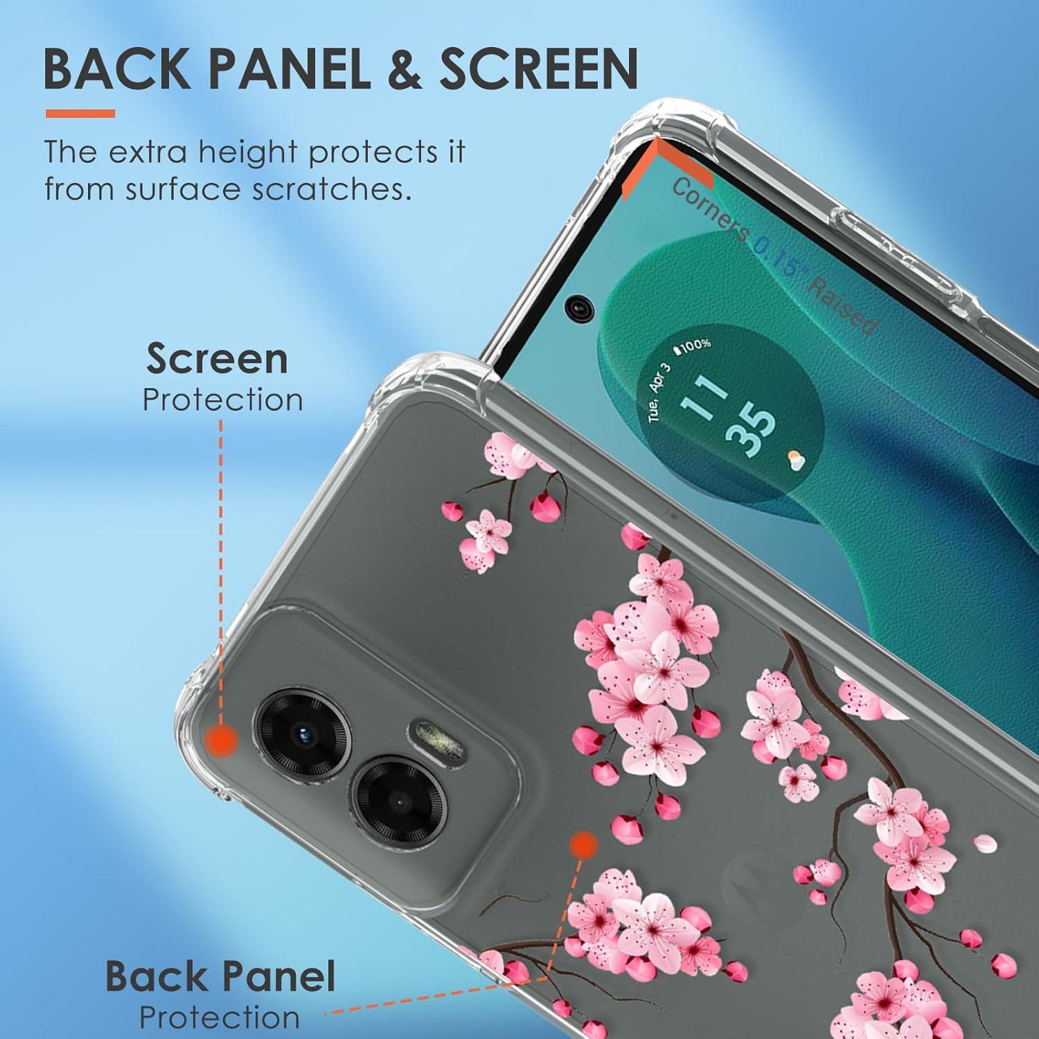 Funda TPU Flexible Buleens para Moto G 5G 2024 - Floral