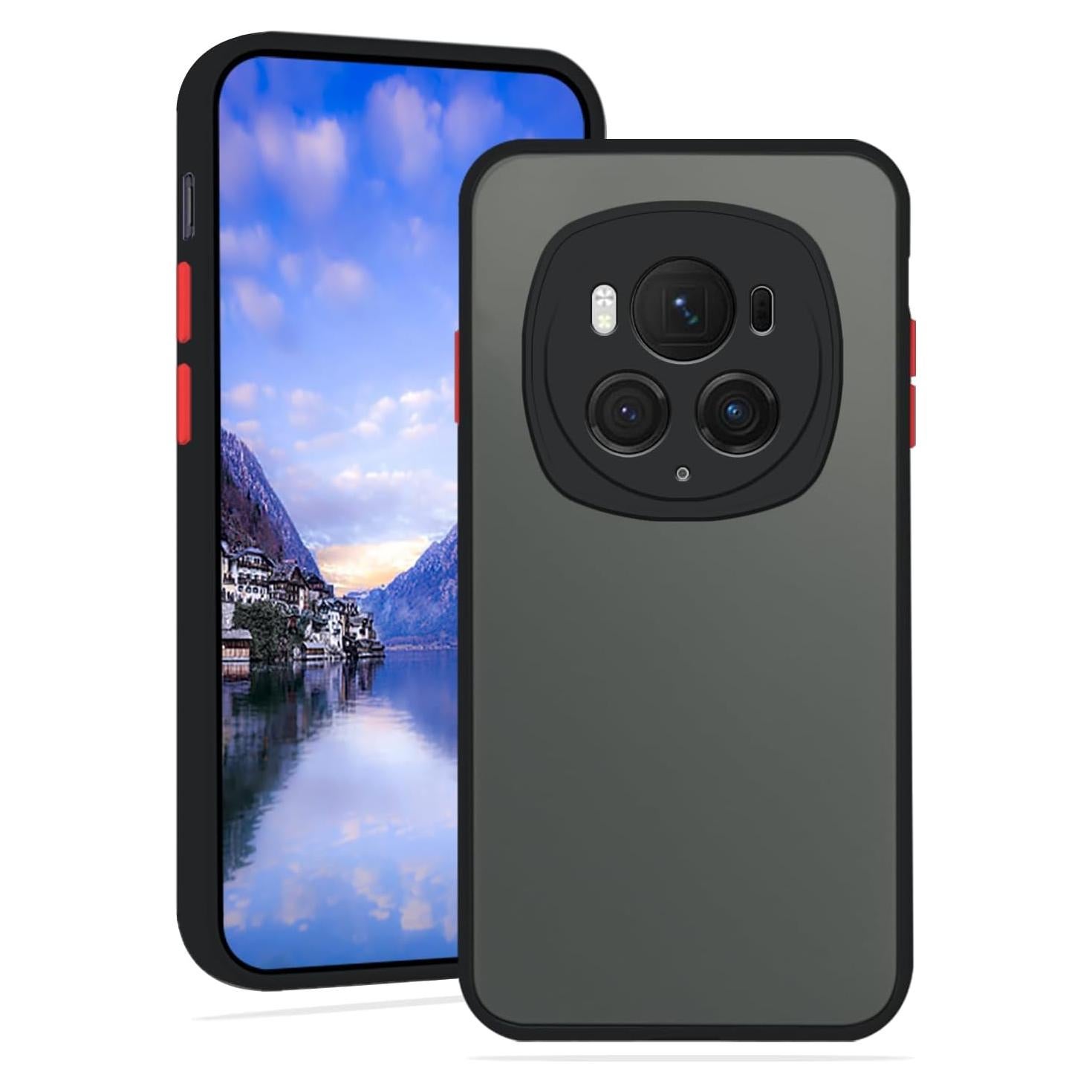 Funda TPU Honor Magic 6 Pro Translúcida Mate Negra