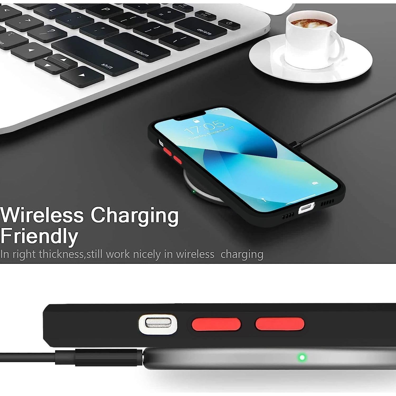 Funda TPU Honor Magic 6 Pro Translúcida Mate Negra