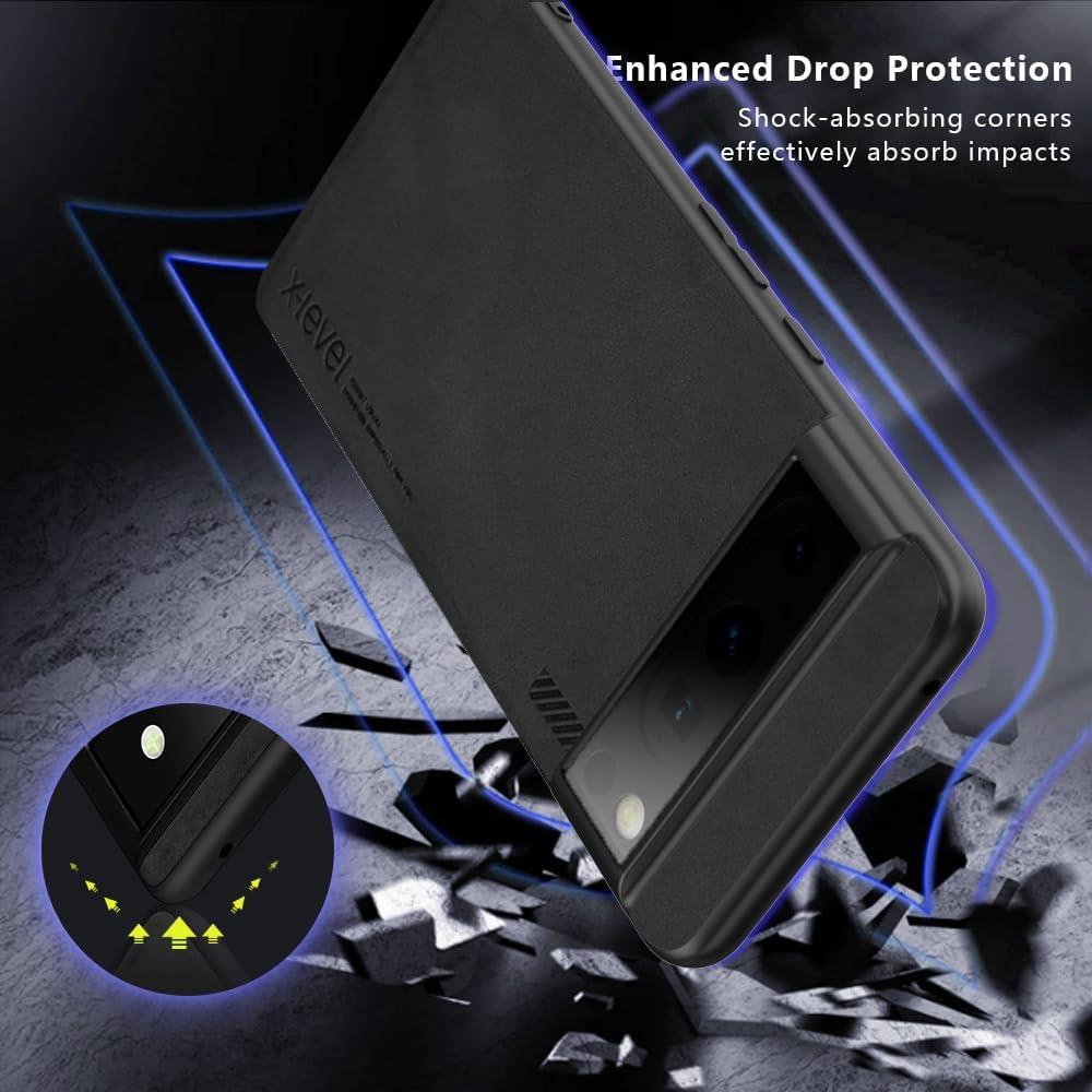 Funda X-level para Google Pixel 8 - Protección delgada negra