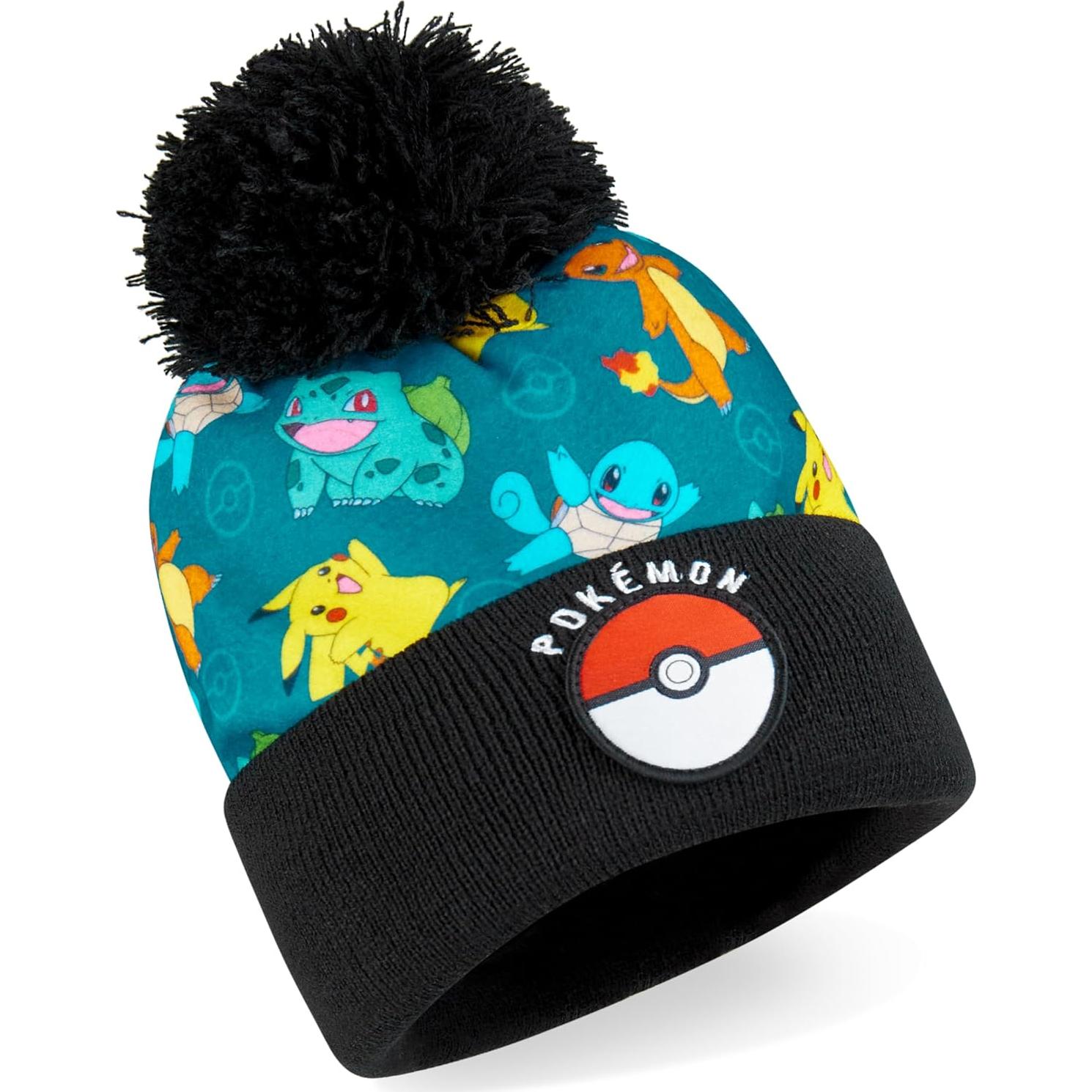 Conjunto de Invierno Pokemon para Niños - Gorro, Guantes y Bufanda
