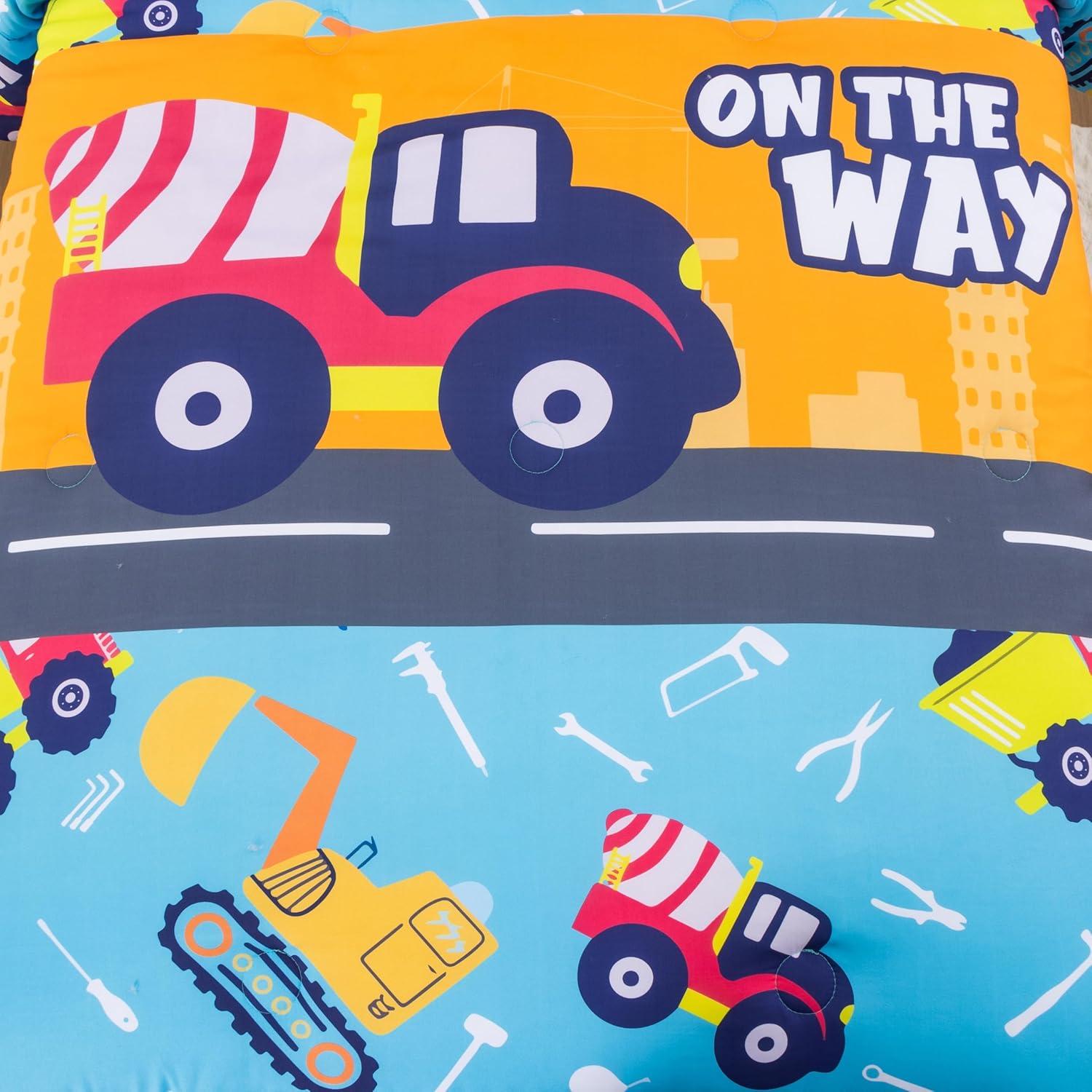 Juego de edredón Egchescebo Kids Twin 6PCS Cars Microfibra