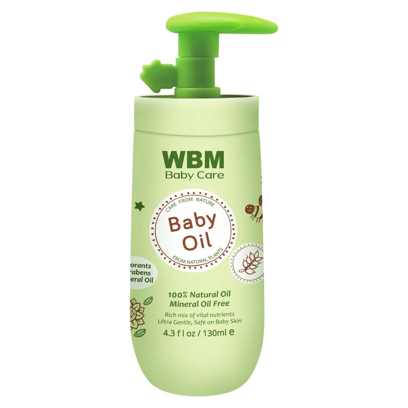 Aceite Hidratante para Bebé WBM 130ml - Natural y Sin Químicos