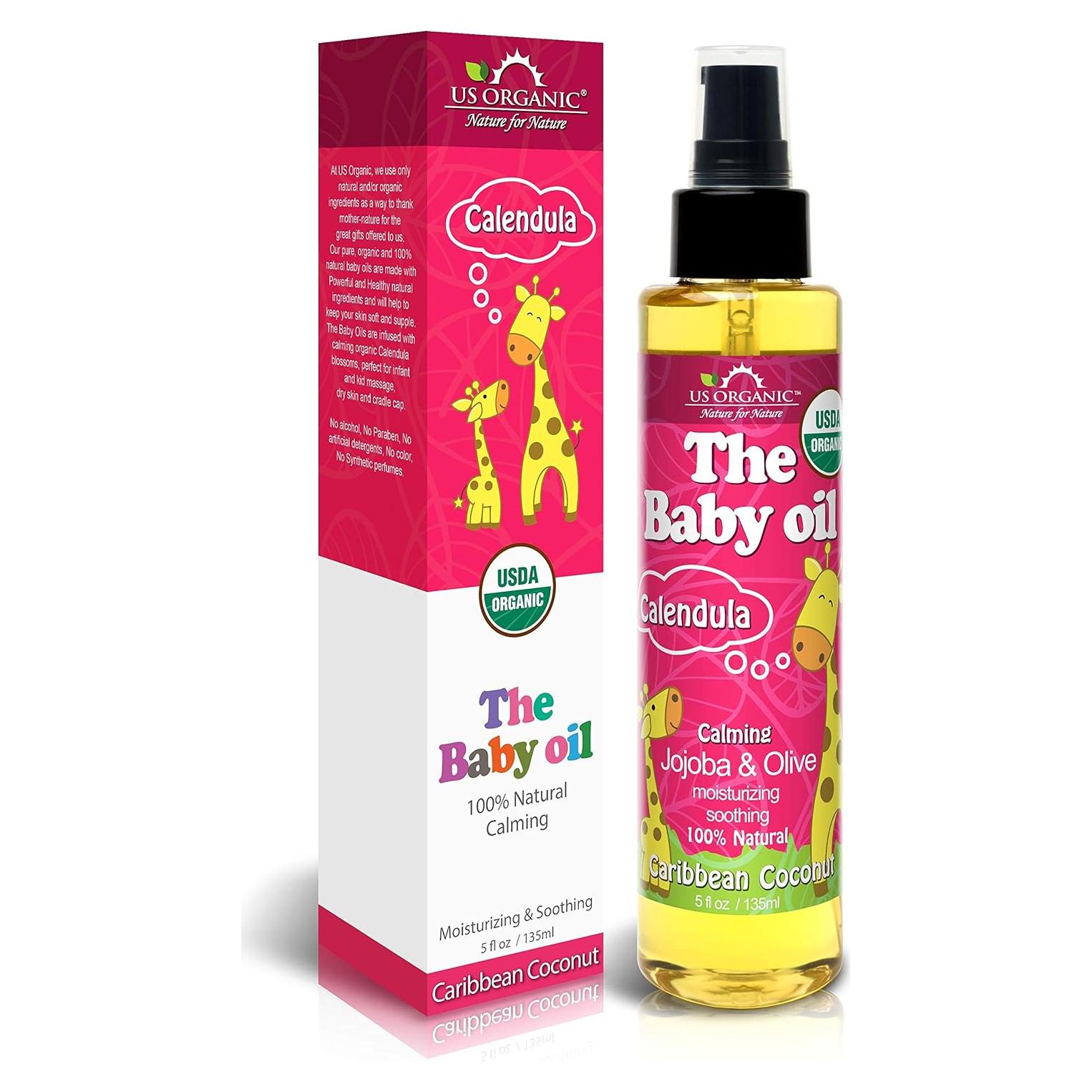 Aceite Orgánico para Bebés US Organic 135ml Coco Caribeño