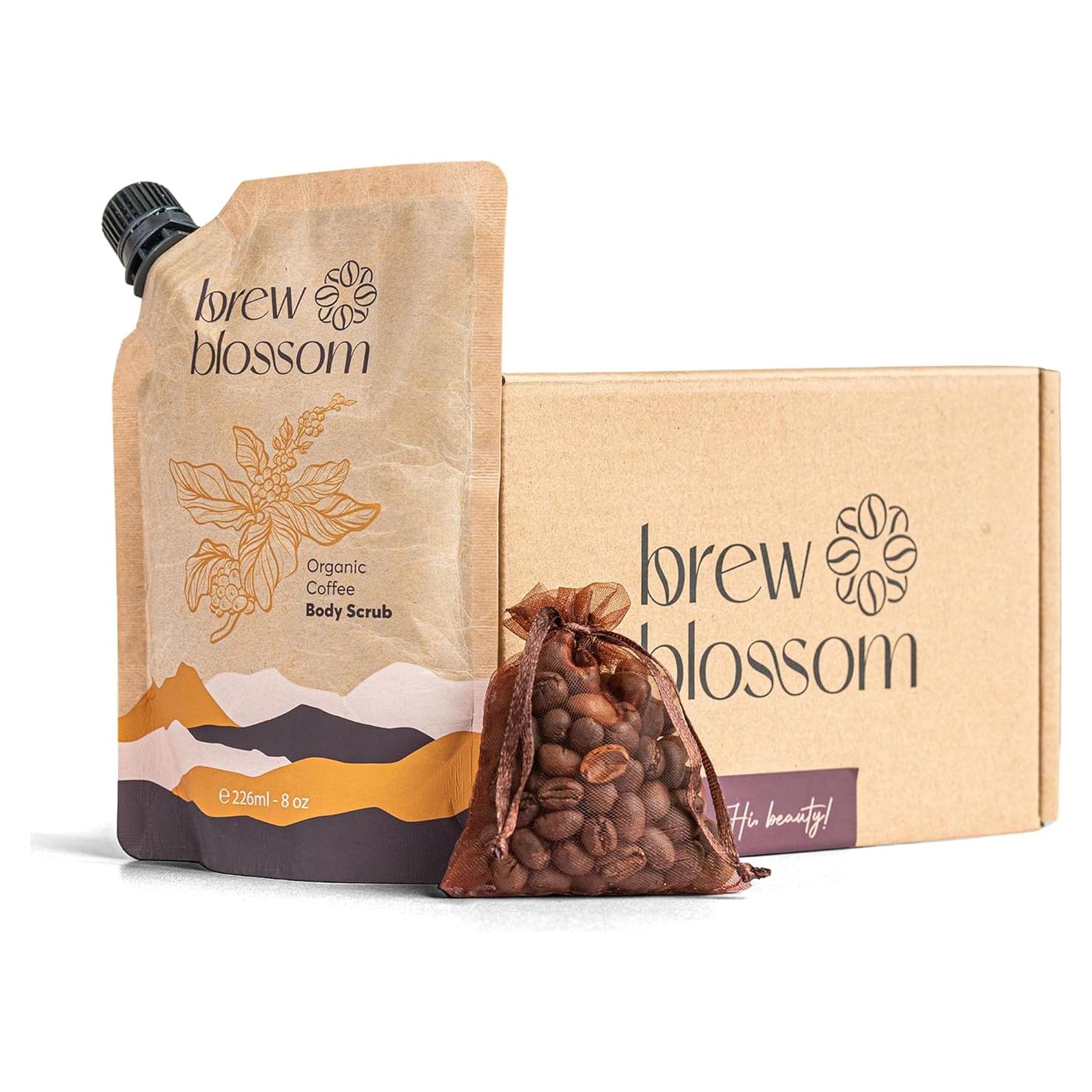 Exfoliante Corporal de Café Orgánico Brew Blossom 227 g - Hidratante
