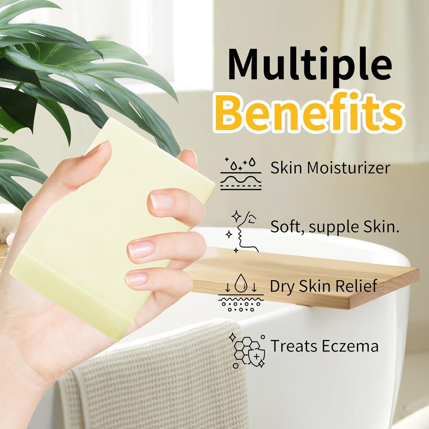 Jabón de Grasa de Res Orgánica 200g Hidratante Facial y Corporal