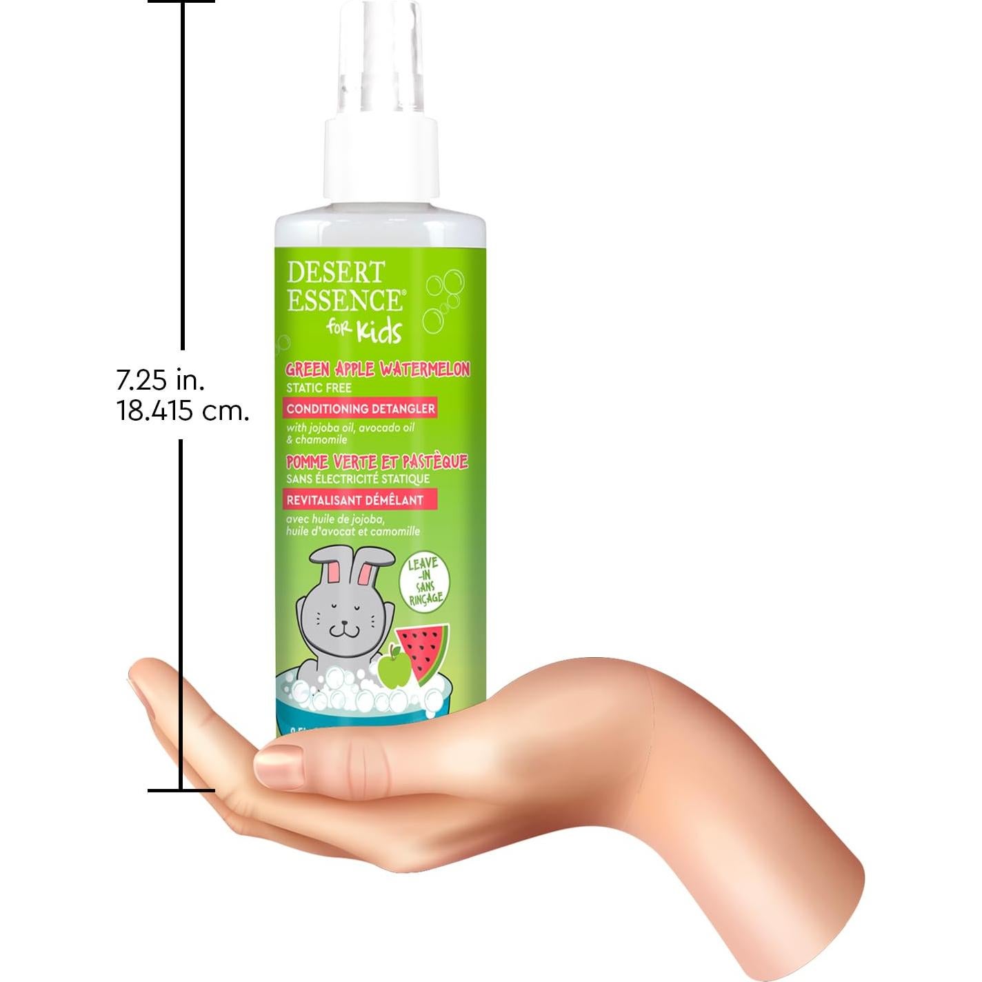 Acondicionador Desenredante Vegano Desert Essence Kids 236 ml - Sin Gluten, Suave