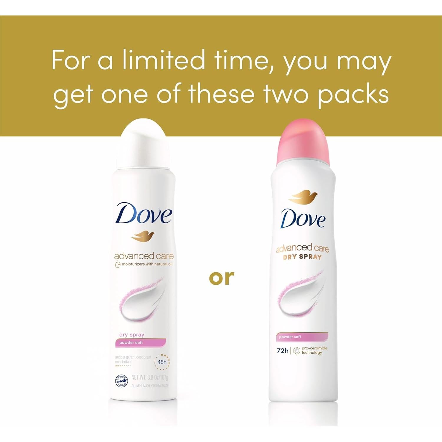 Desodorante Antitranspirante Spray Dove Cuidado Avanzado 450g