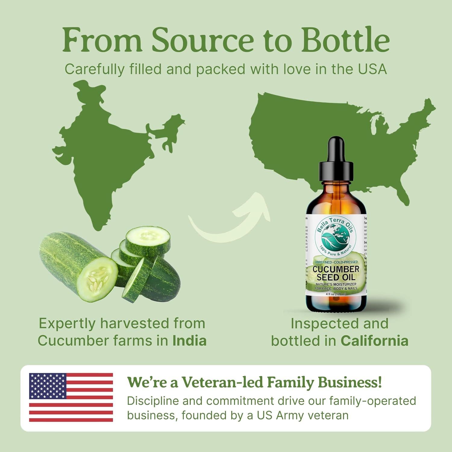 Aceite de Semilla de Pepino Bella Terra 59 ml - Hidratante Piel