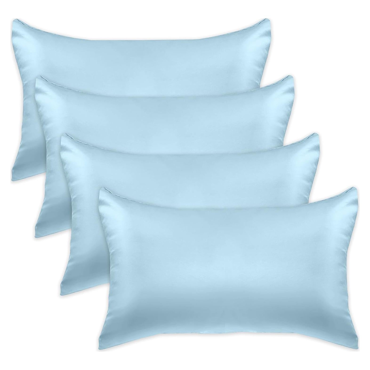 Conjunto de Fundas de Almohada Satinadas Elegant Comfort 4 Piezas