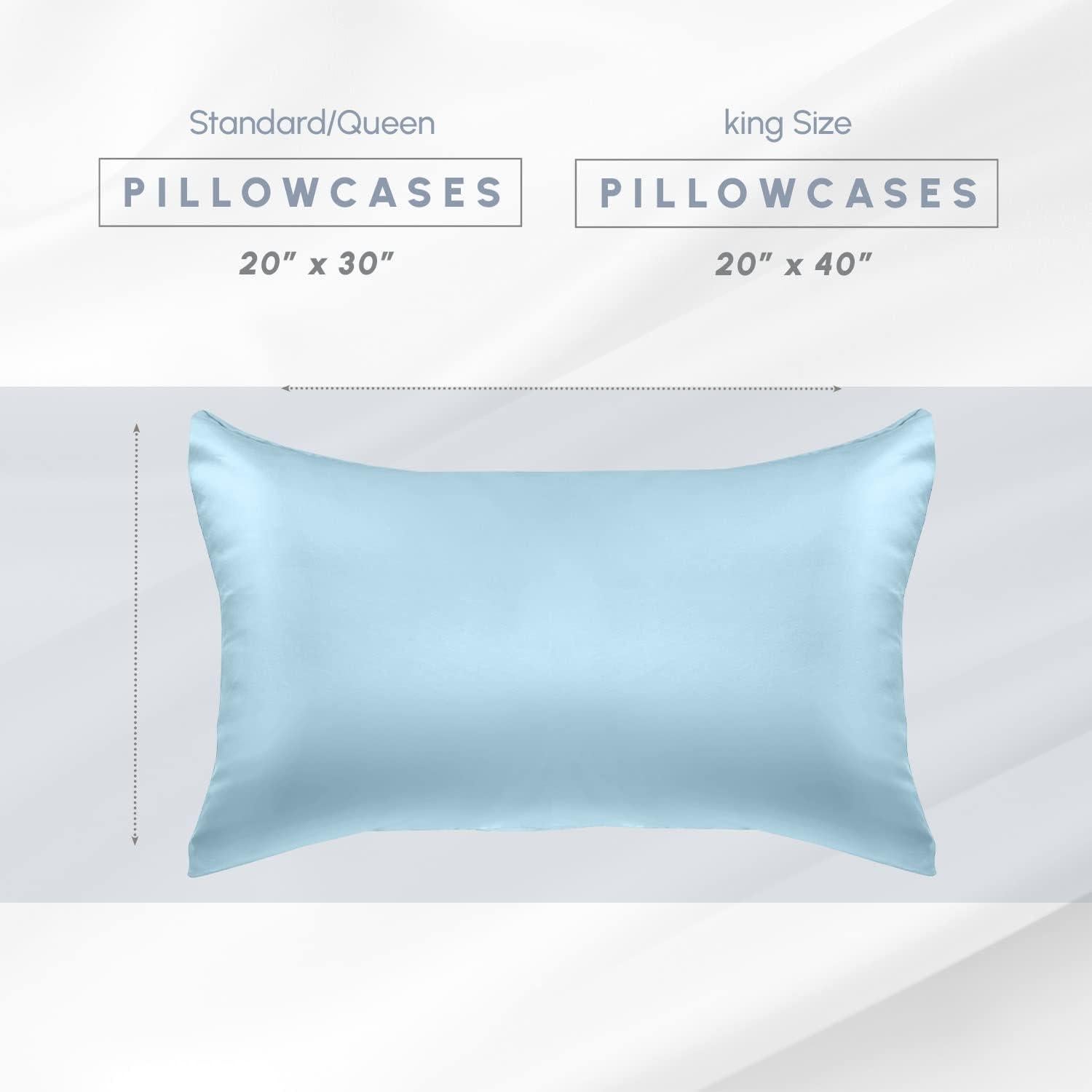 Conjunto de Fundas de Almohada Satinadas Elegant Comfort 4 Piezas
