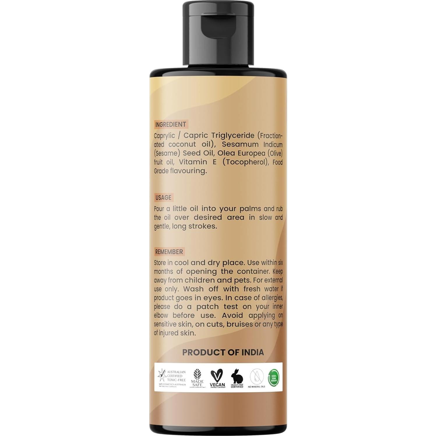 Aceite de Masaje Belgian Bonbon Dude 100ml - Aroma Natural