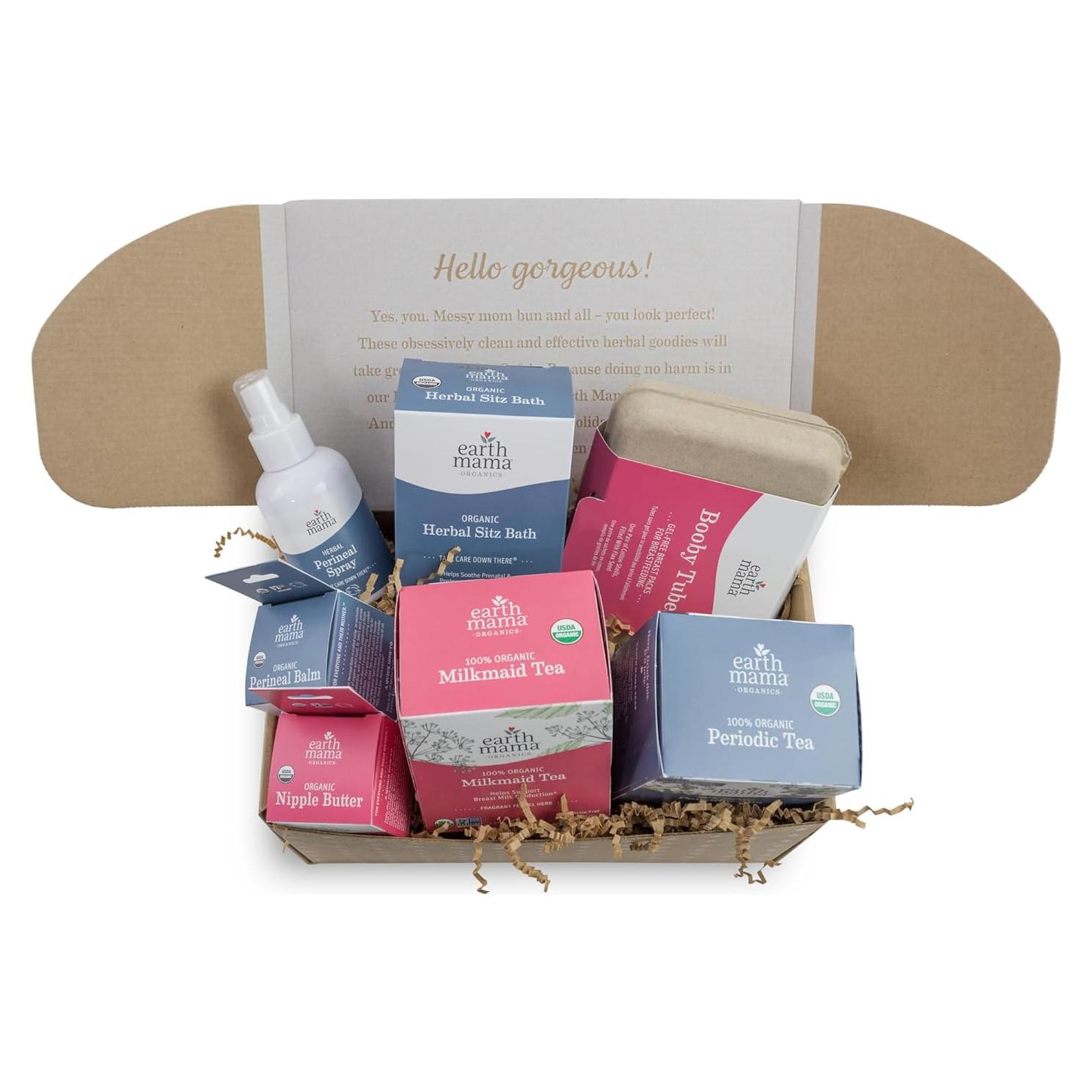 Conjunto de Regalo Postparto Earth Mama - 7 Piezas Orgánicas