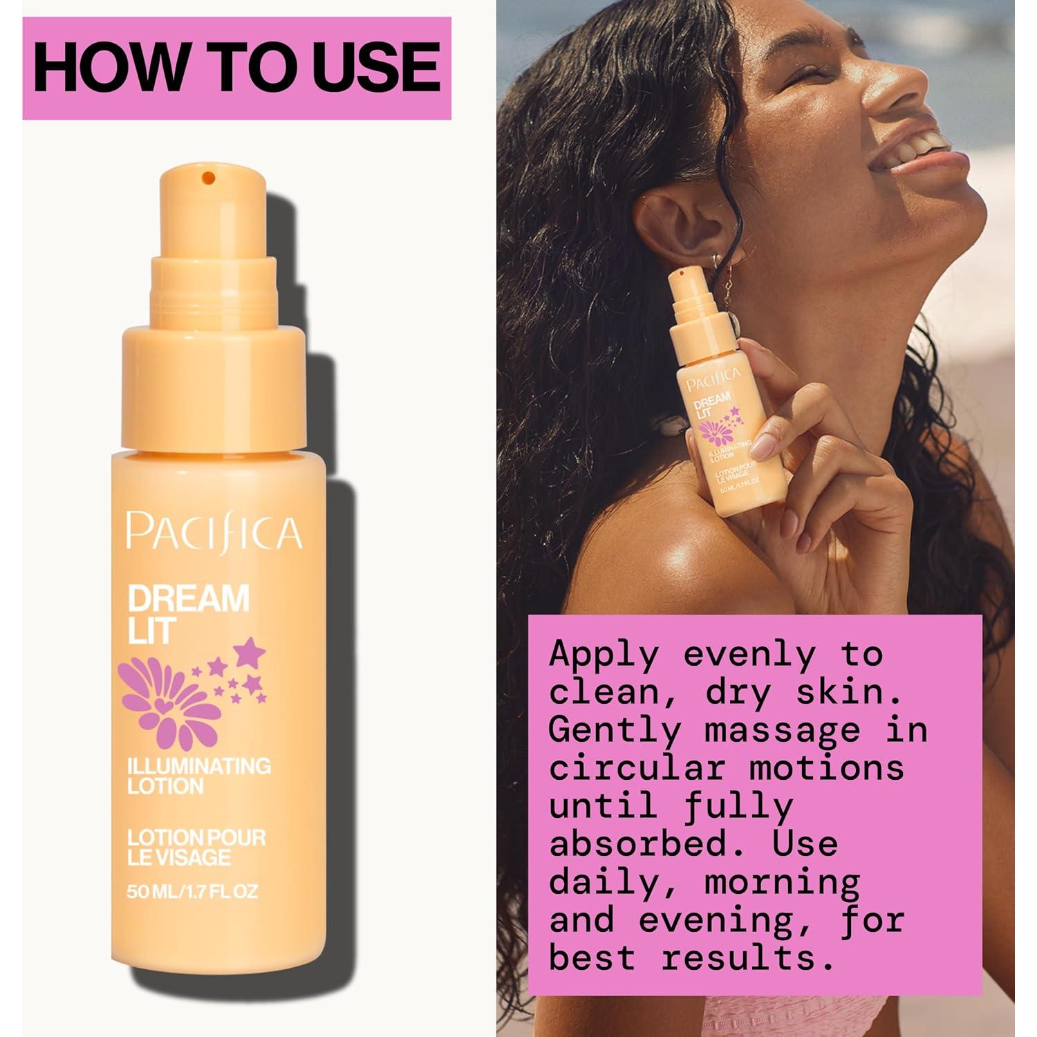 Loción Facial Iluminadora Pacifica Dreamlit 50 ml - Hidratante Vegano