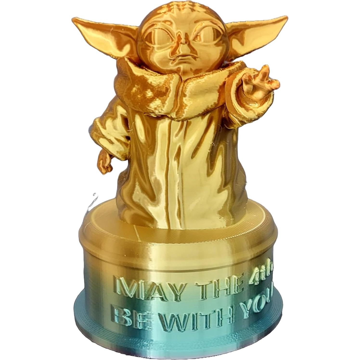 Trofeo Znet3D Baby Yoda Grogu 11.43 cm Multicolor - Regalo Ideal