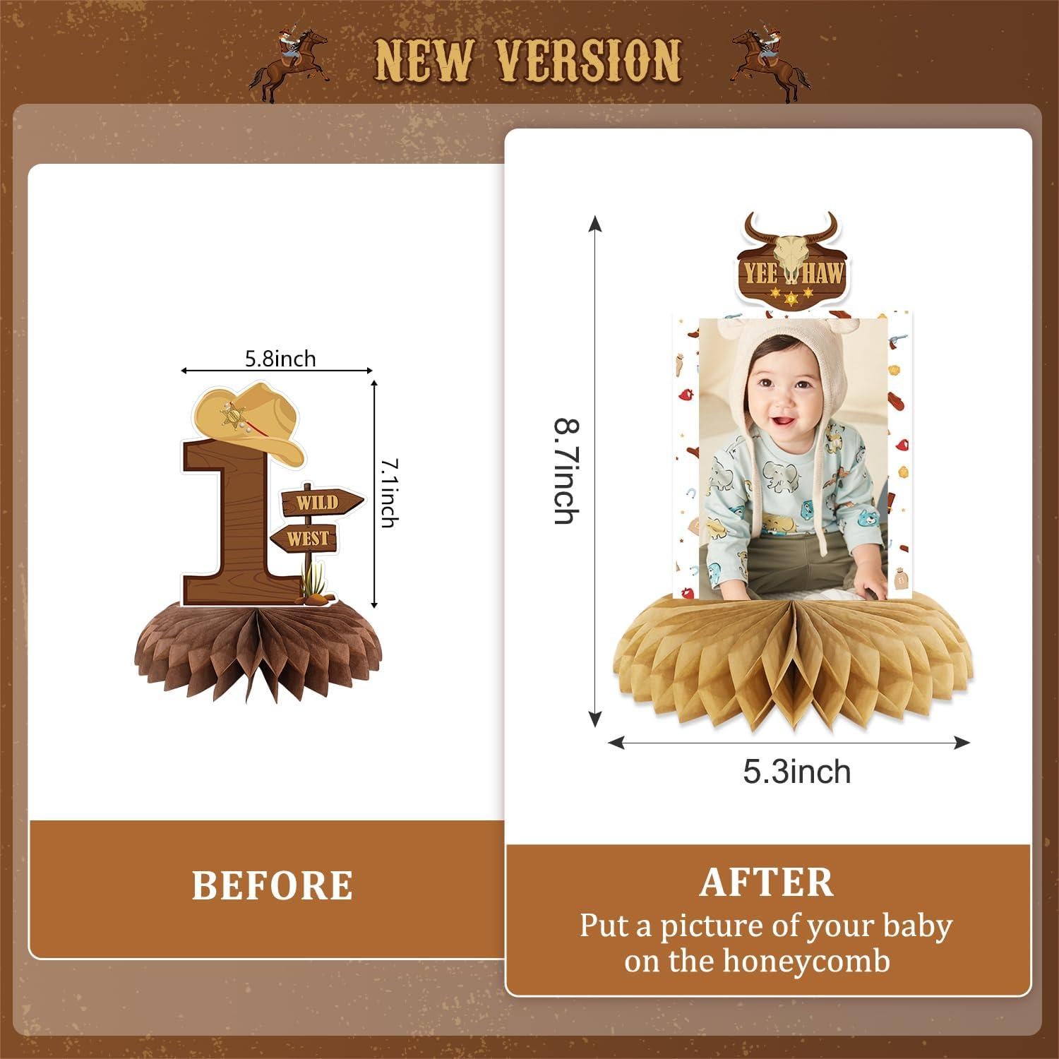 Decoraciones de Cumpleaños Rodeo NUTTYBASH para Niños