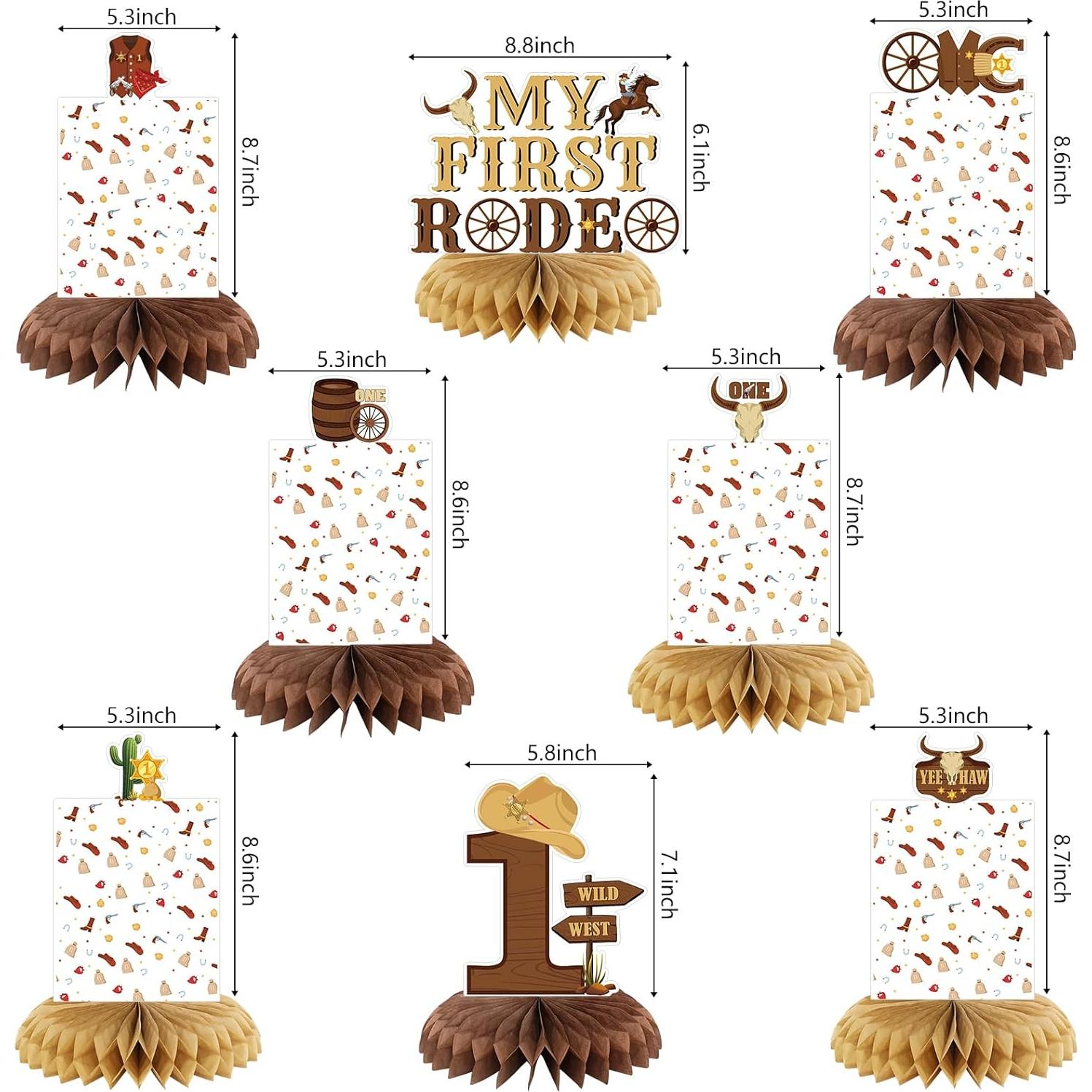 Decoraciones de Cumpleaños Rodeo NUTTYBASH para Niños