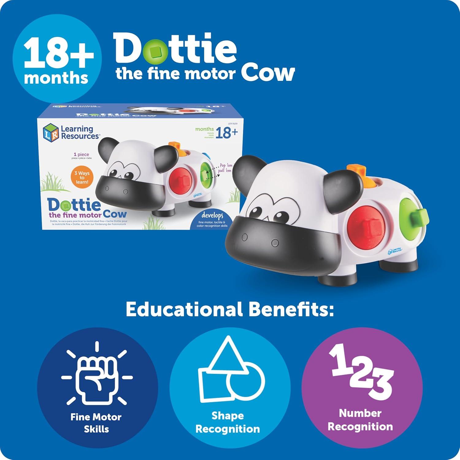 Dottie la Vaca de Habilidades Motoras Finas Learning Resources - 24 cm