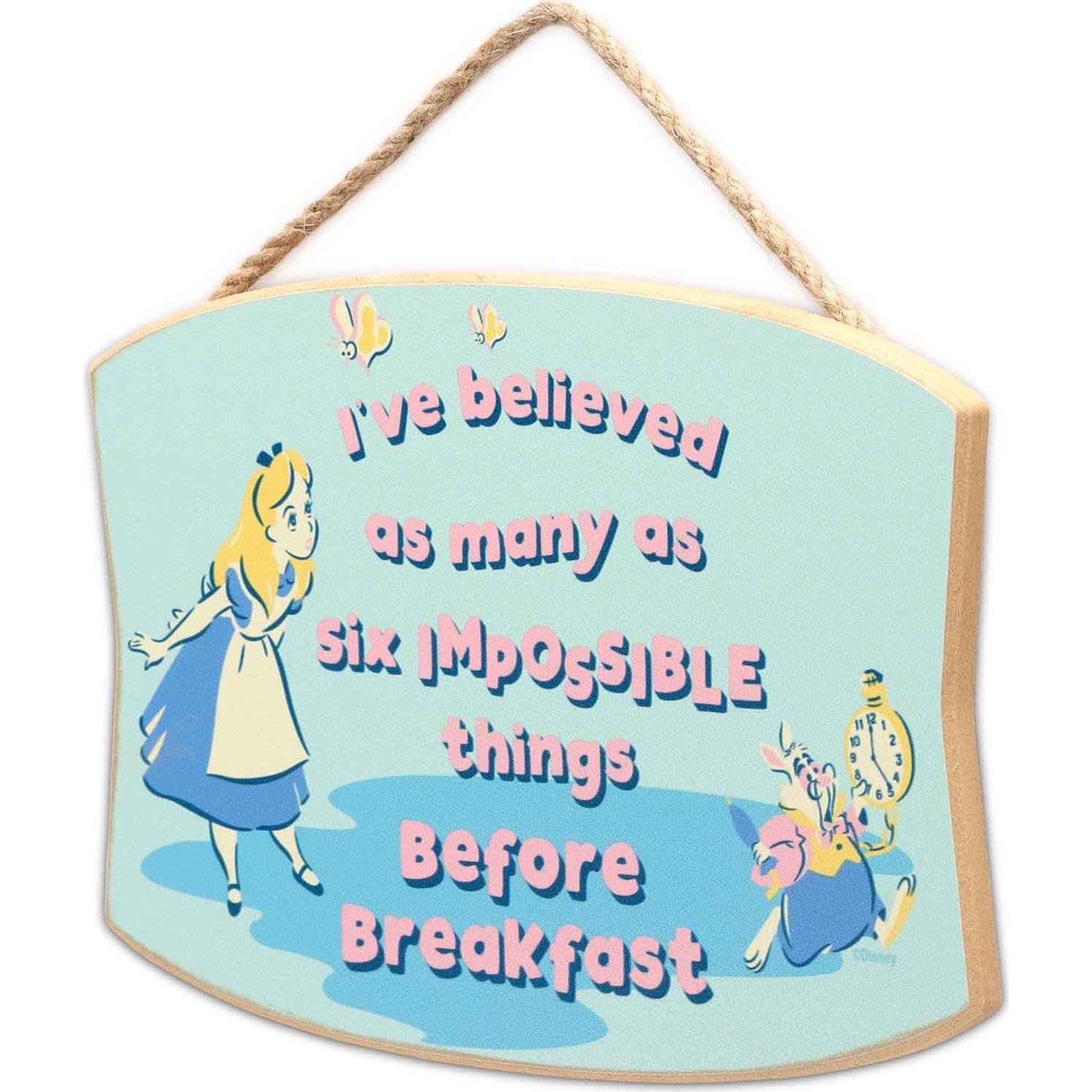 Letrero Decorativo Disney Alicia en el País de las Maravillas