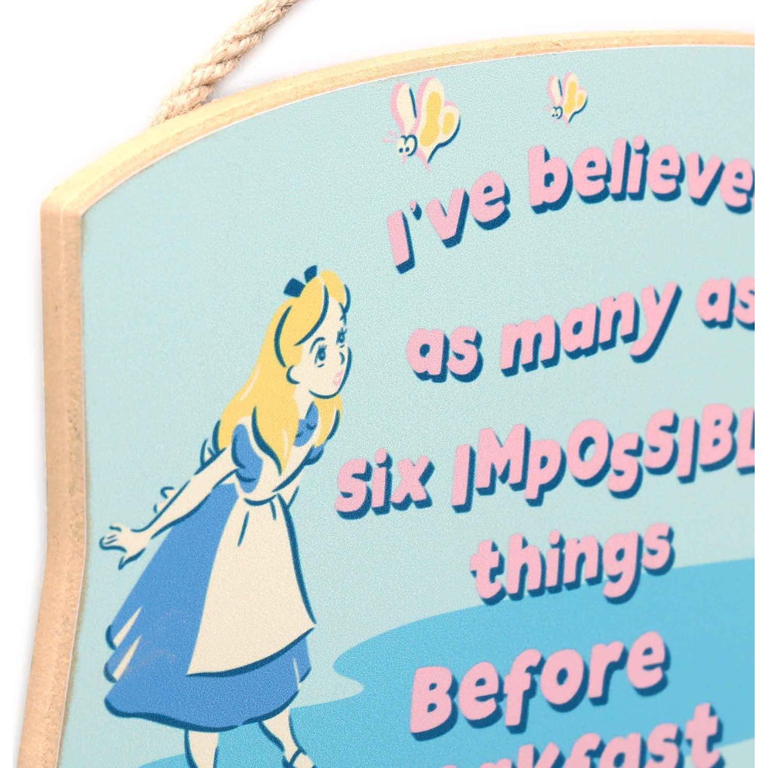 Letrero Decorativo Disney Alicia en el País de las Maravillas