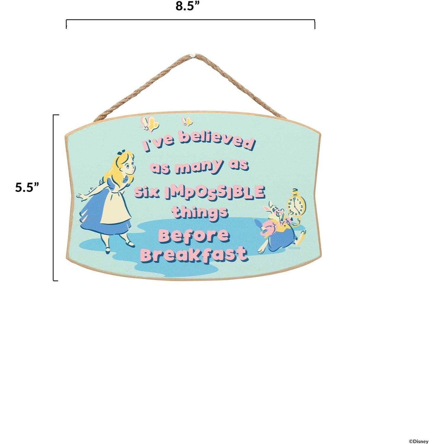 Letrero Decorativo Disney Alicia en el País de las Maravillas