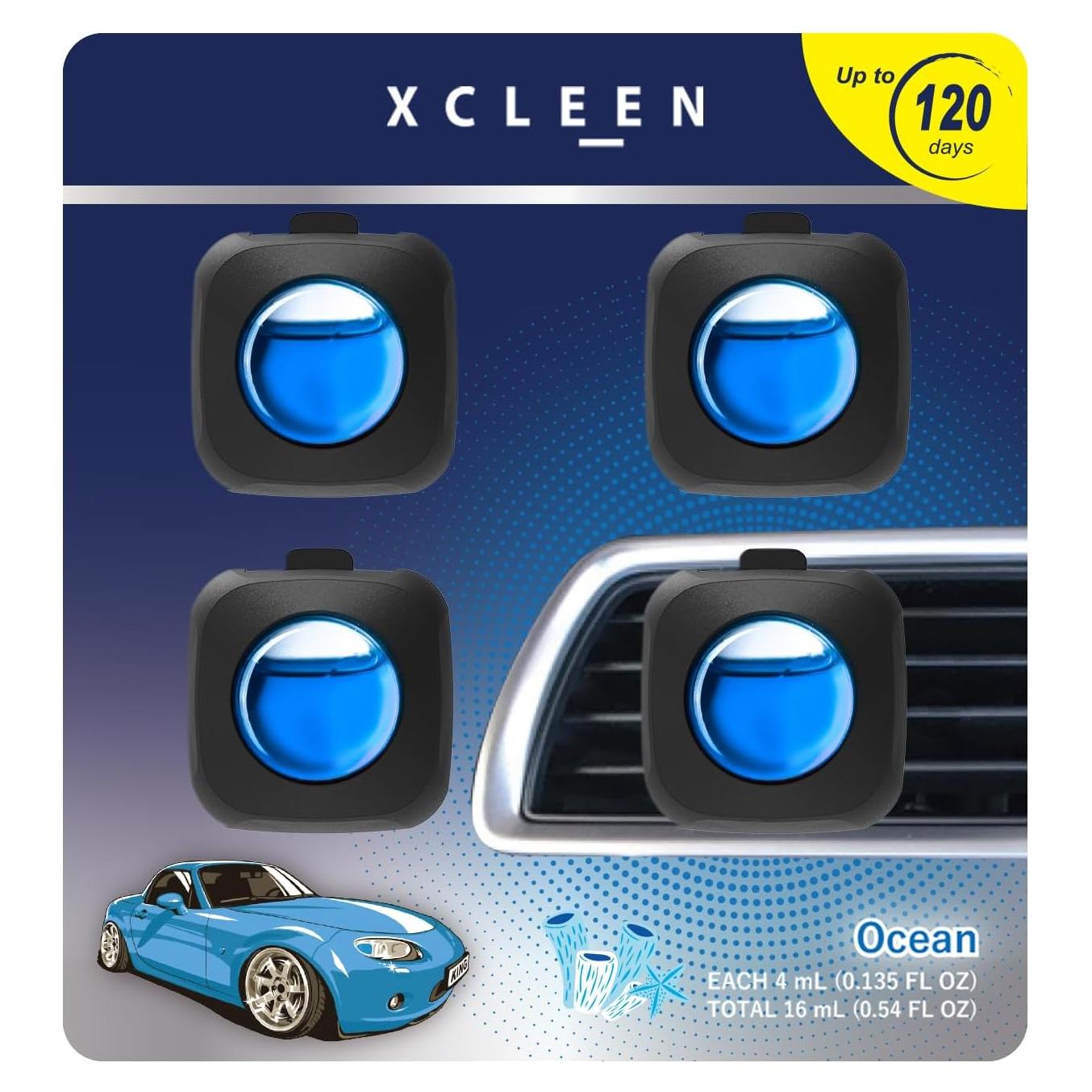 Ambientador de Auto Xcleen Aroma Oceánico Clip Ventilación