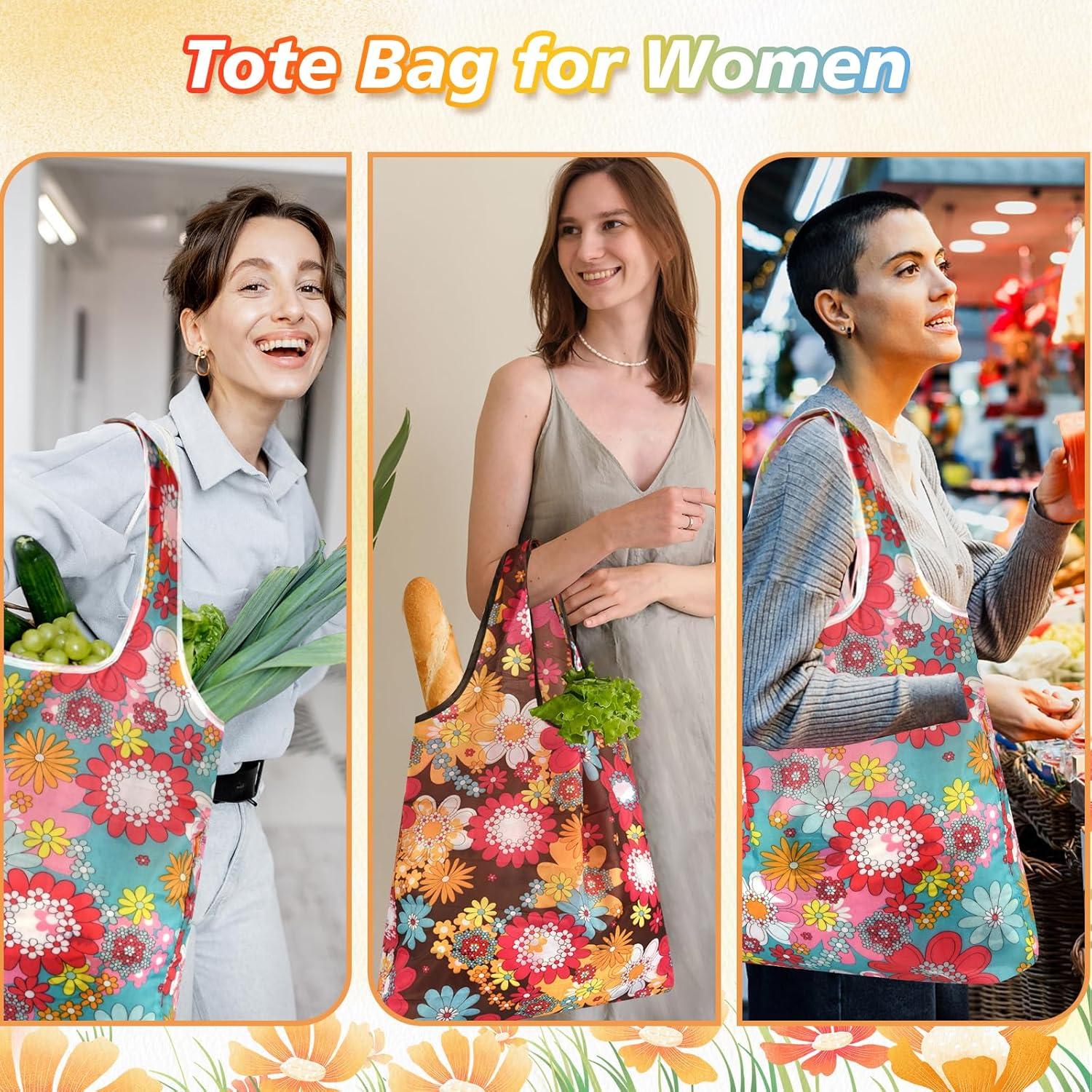 Bolsas de Compras Reutilizables MIAHART Nylon Impermeable 37.8x60cm