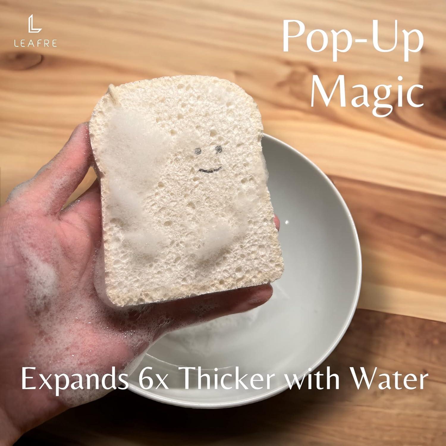 Esponjas de Limpieza Leafre - 3 Piezas Biodegradables Multicolor