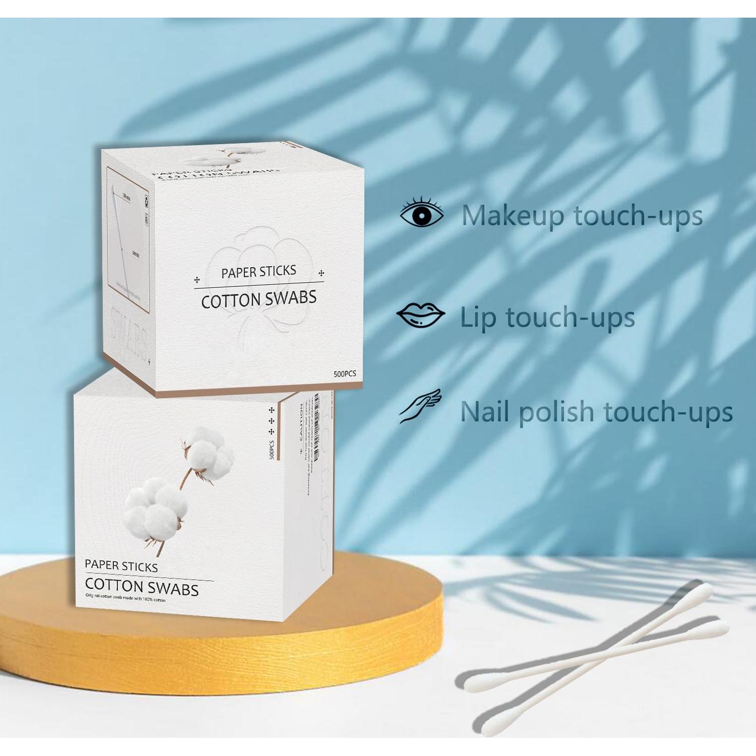 Hisopos de Algodón SUIZWMOU 1000 Piezas Doble Punta