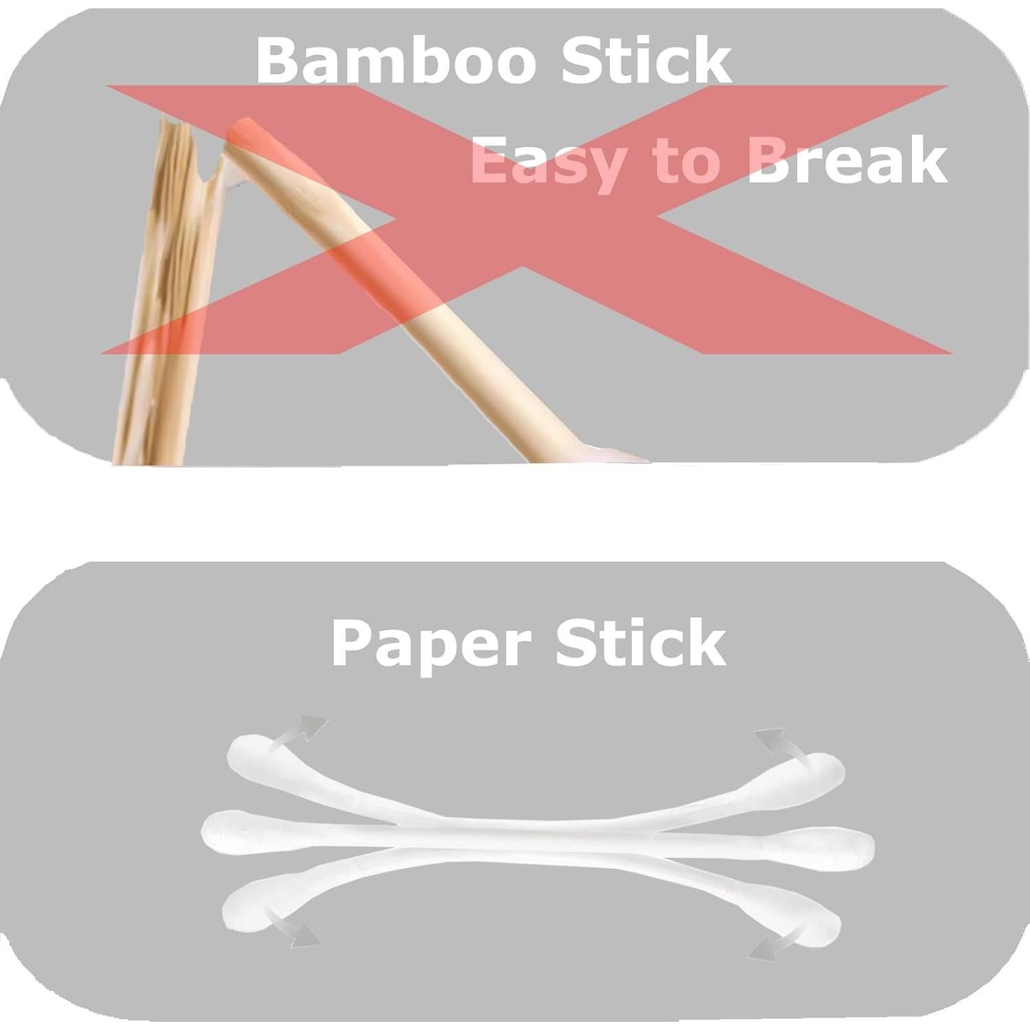 Hisopos de Algodón SUIZWMOU 1000 Piezas Doble Punta