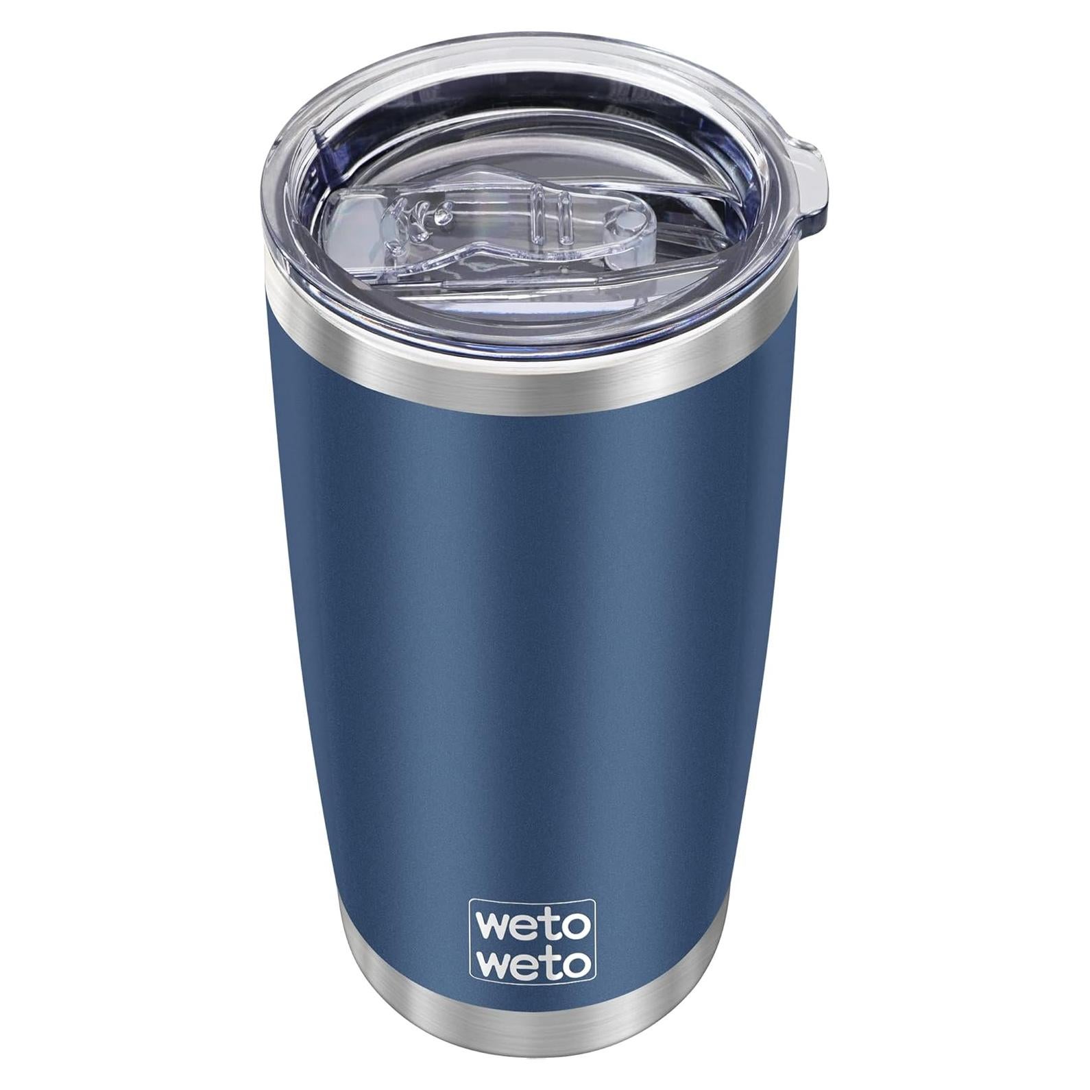 Taza de Viaje WETOWETO 20oz Acero Inoxidable Aislada