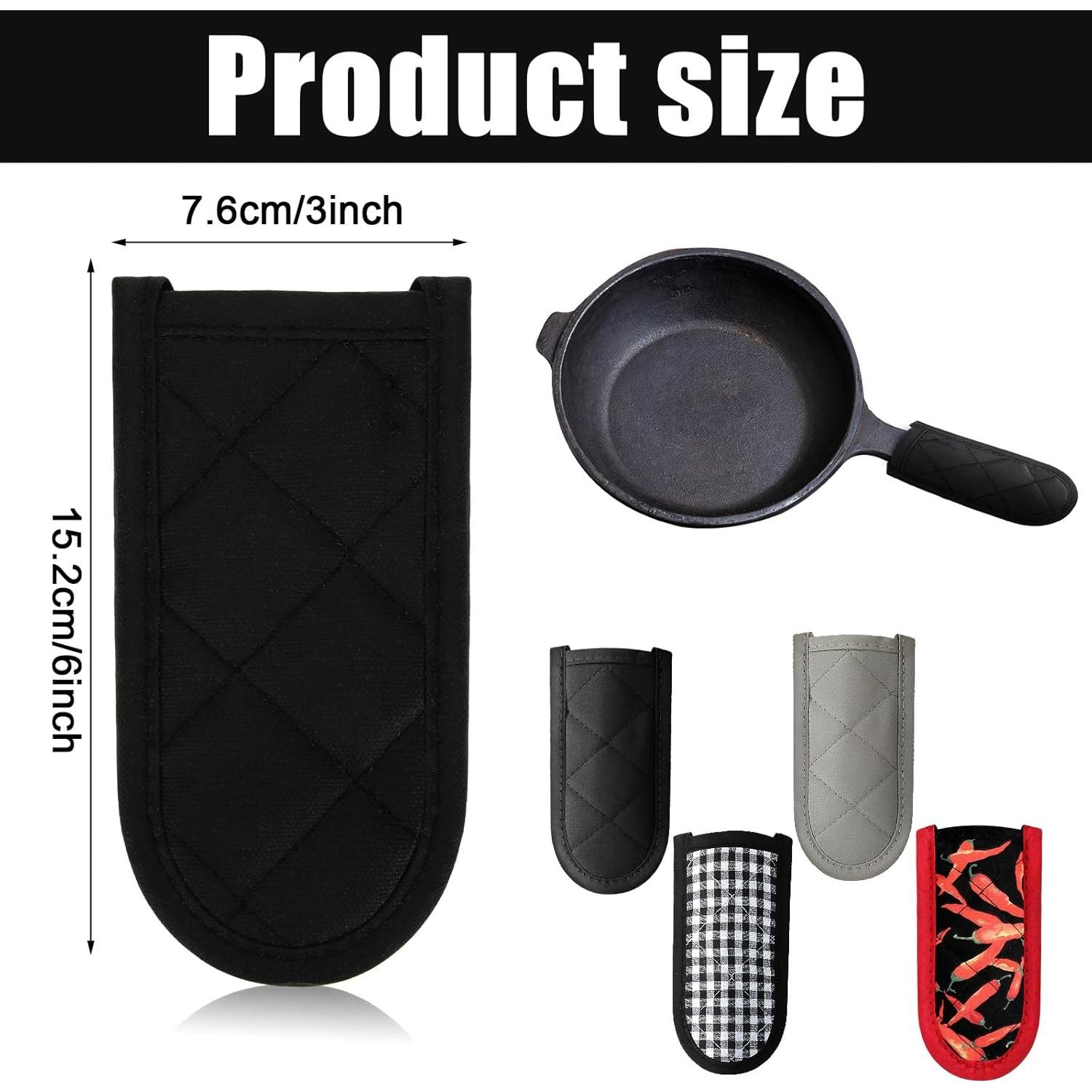 Patelai 4 Pcs Mangos de Sartenes Resistentes al Calor Algodón